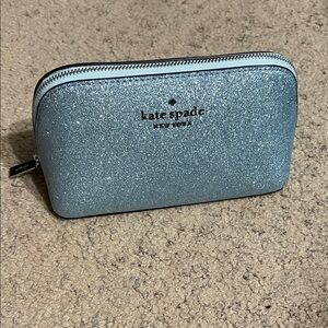 Kate Spade Shimmering Blue Cosmetic Case